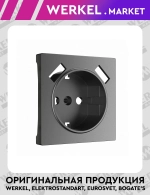Накладка для розетки USB (графит матовый) W1179564