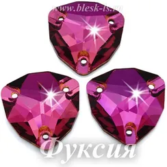 Пришивной триллиант Dongzhou с 3 отверстиями, Фуксия