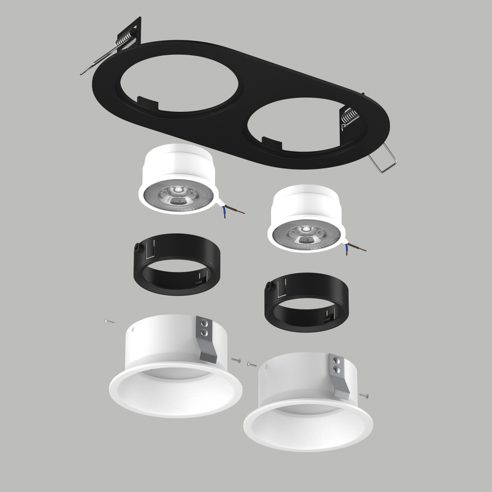 D6570606BMOD Светильник DOMINO ROUND  под LED модуль/лампу МR16 (214657+214606+214606+214007+214007)