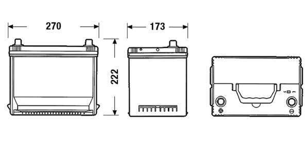 EXIDE - EA755-EXI - Starter Battery - Povrat artikla narucenog iz Njemacke nije moguc.