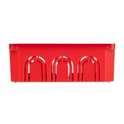 Распаячная коробка ЭРА KRT-120-92-45 скрытой установки красно-белая 120х92х45мм для твердых стен саморезы крышка IP20