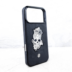 Эксклюзивный чехол iPhone Princess Calavera Euphoria HM Premium натуральная кожа ювелирный сплав