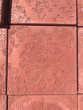 Плитка тротуарная 300х300х30 Барокко КРАСНАЯ  (литье) шт.