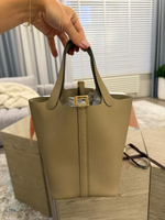 В наличии, Сумка Hermes Picotin 18 Beige Marfa Clemence bull calfskin, H056289CC8Q