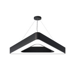 Светильник LED ЭРА Geometria SPO-154-B-40K-042 Delta 42Вт 4000К 3500Лм IP40 800*800*80 черный подвесной | Декоративные светильники Geometria