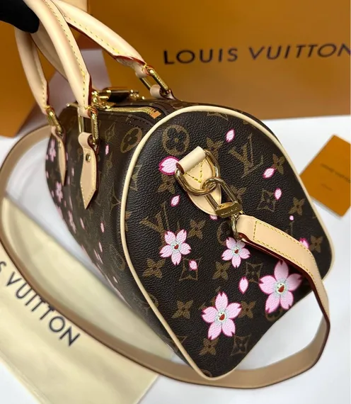 Сумка LOUIS VUITTON х TM Speedy 25, коричневый