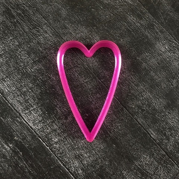 Сердце №9 вытянутое