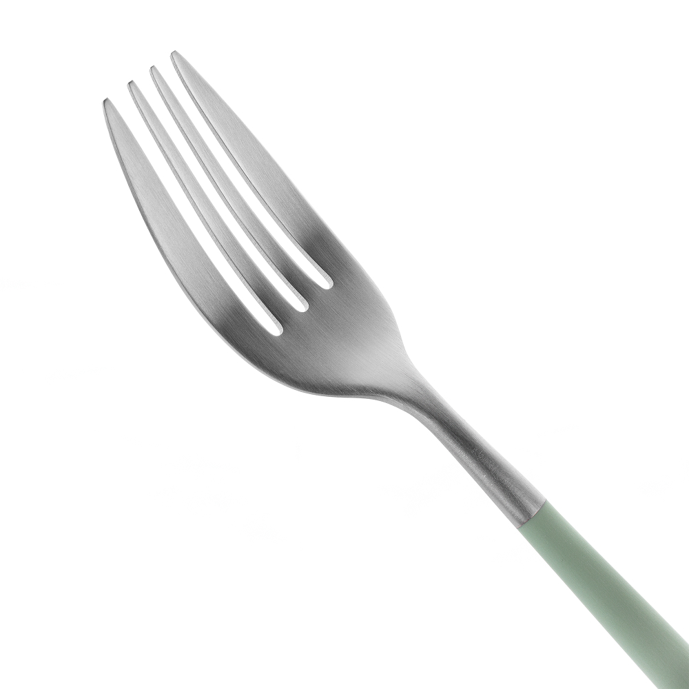 Набор столовых приборов на 6 персон 24 предмета Cutipol Mio matte celadon в подарочной упаковке