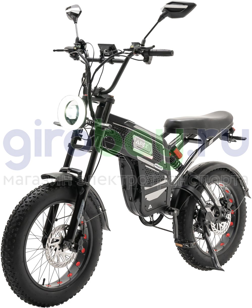 Электровелосипед Minako APEX (48V/20Ah) - Чёрный фото №2