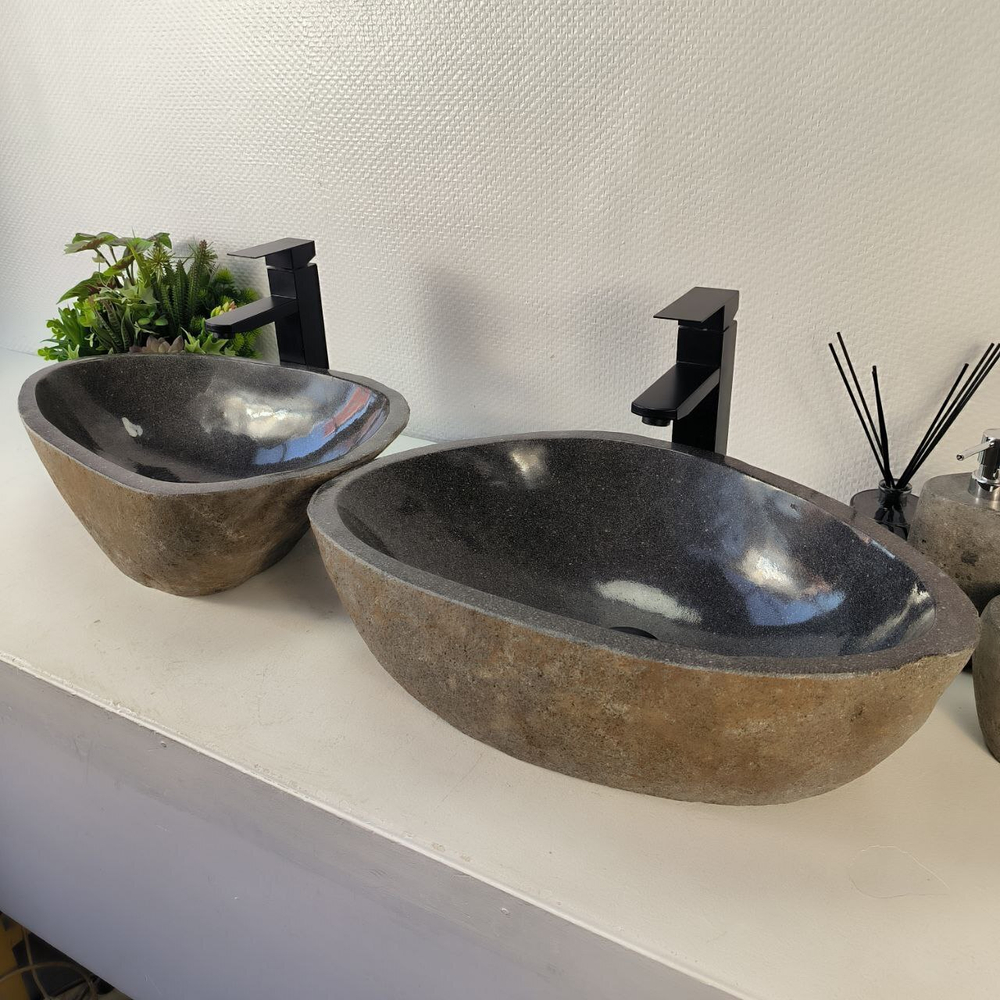 Раковина из речного камня ПАРА! RS-65346 52*33*16 0866