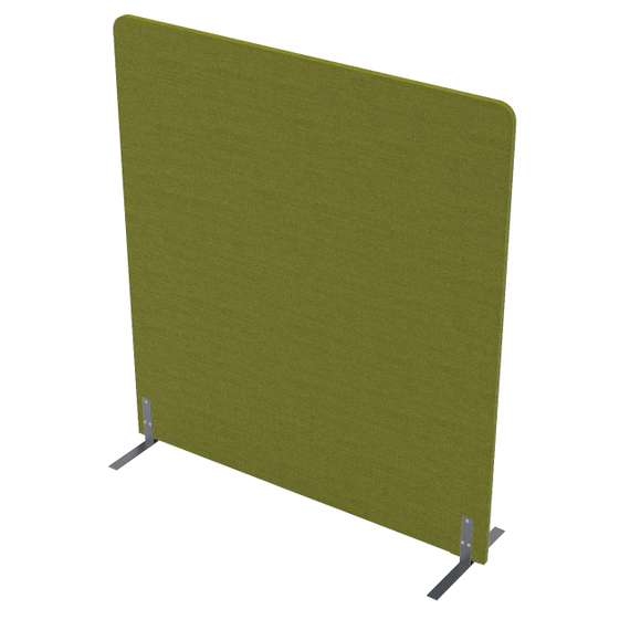 011.МПО.1316 Акустическая мобильная перегородка на стационарных опорах (1350*450*1600)