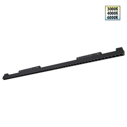 359627 SHINO NT25 000 черный Трековый светильник для низков. шинопровода с переключ. цв. темпер. IP20 LED 3000К\4000К\6000К 45W 48V FLUM