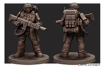 Astra Militarum Гвардеец с хэллганом миниатюра для AOS,Waha, Настольная игра, НРИ, Варгейм, РПГ