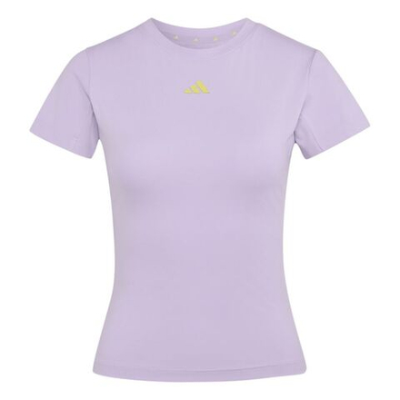 Женская теннисная футболка Adidas 3 Stripes - power purple