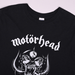 Черная мерчовая футболка Motorhead с крупными принтами, M slim