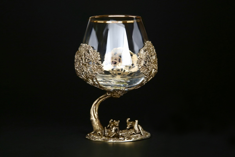 Бокал для коньяка "Охота" Глухарь