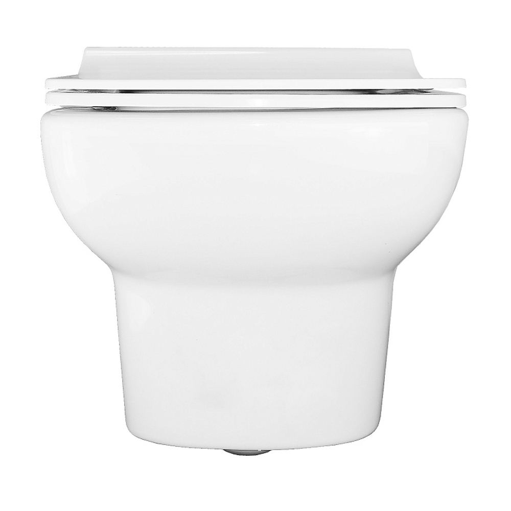 Унитаз подвесной Turavit PLAZA 352х524х345 в комплекте с тонким сиденьем микролифт (PLZ 1710+0419)