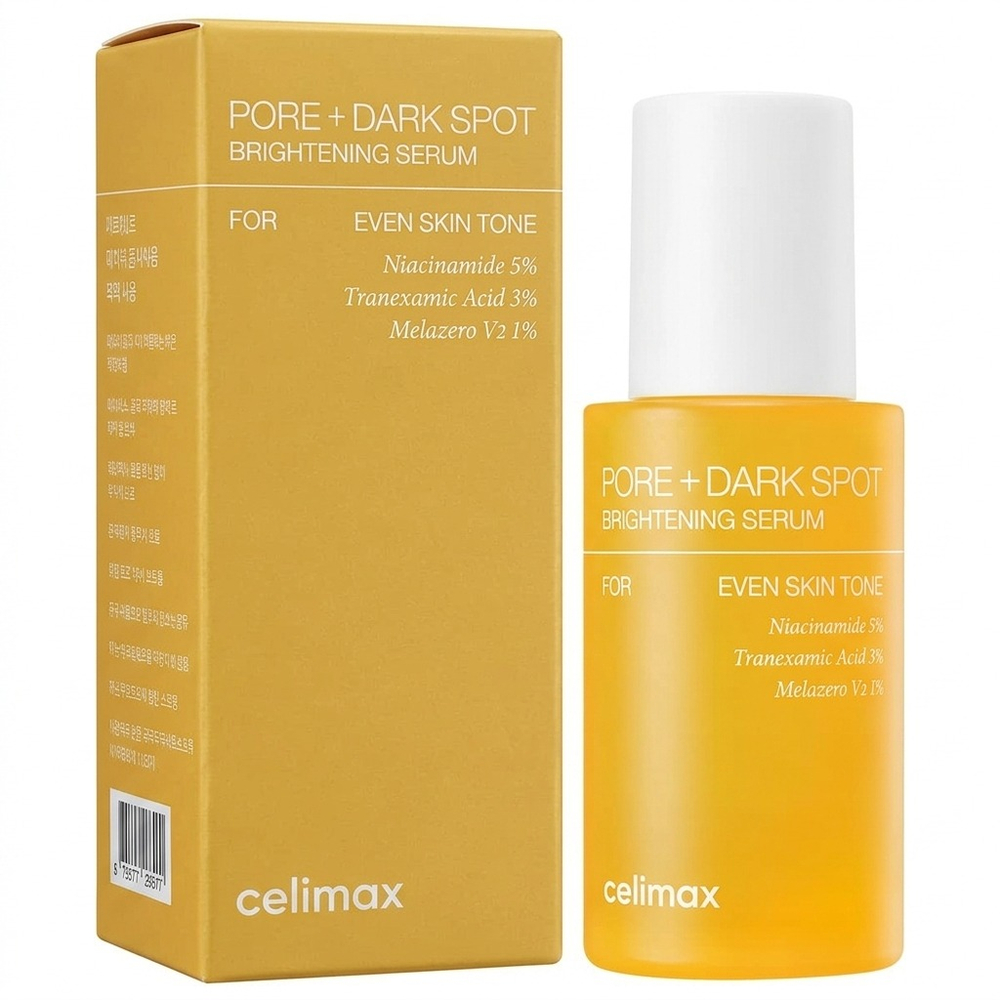 Сыворотка для выравнивания тона и рельефа кожи Celimax Pore+Dark Spot Brightening Serum, 30мл