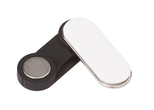 Магнитное крепление для бейджей 33х12 мм, пластик