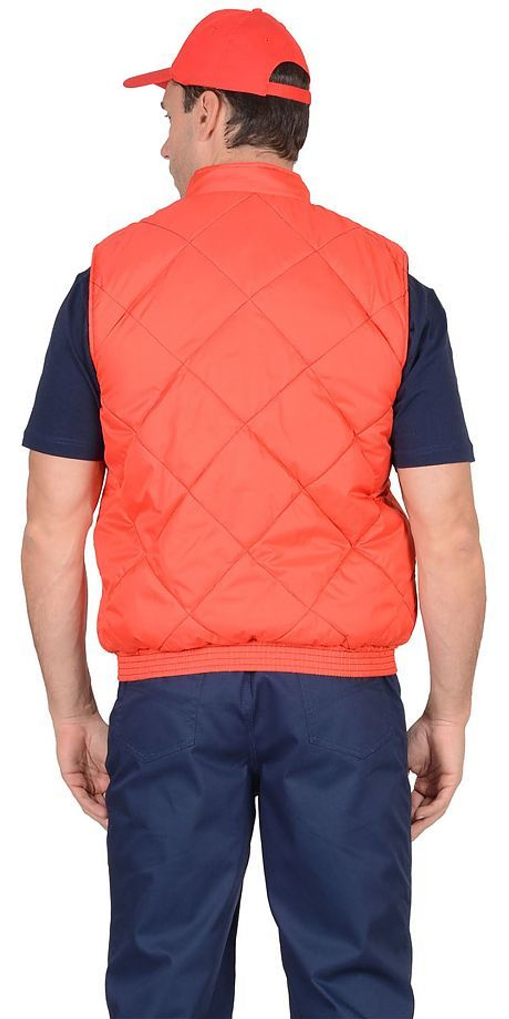 Жилет (Жилет на подкладке флис красный с черным