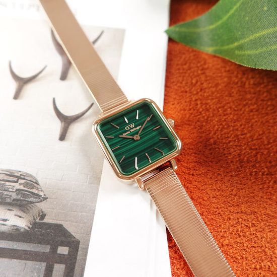 Часы женские Daniel Wellington DW00100520 Quadro 22*22 мм