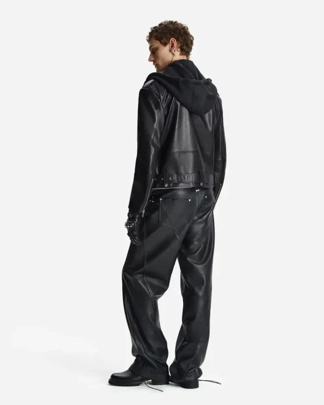 Куртка Biker из кожи наппа