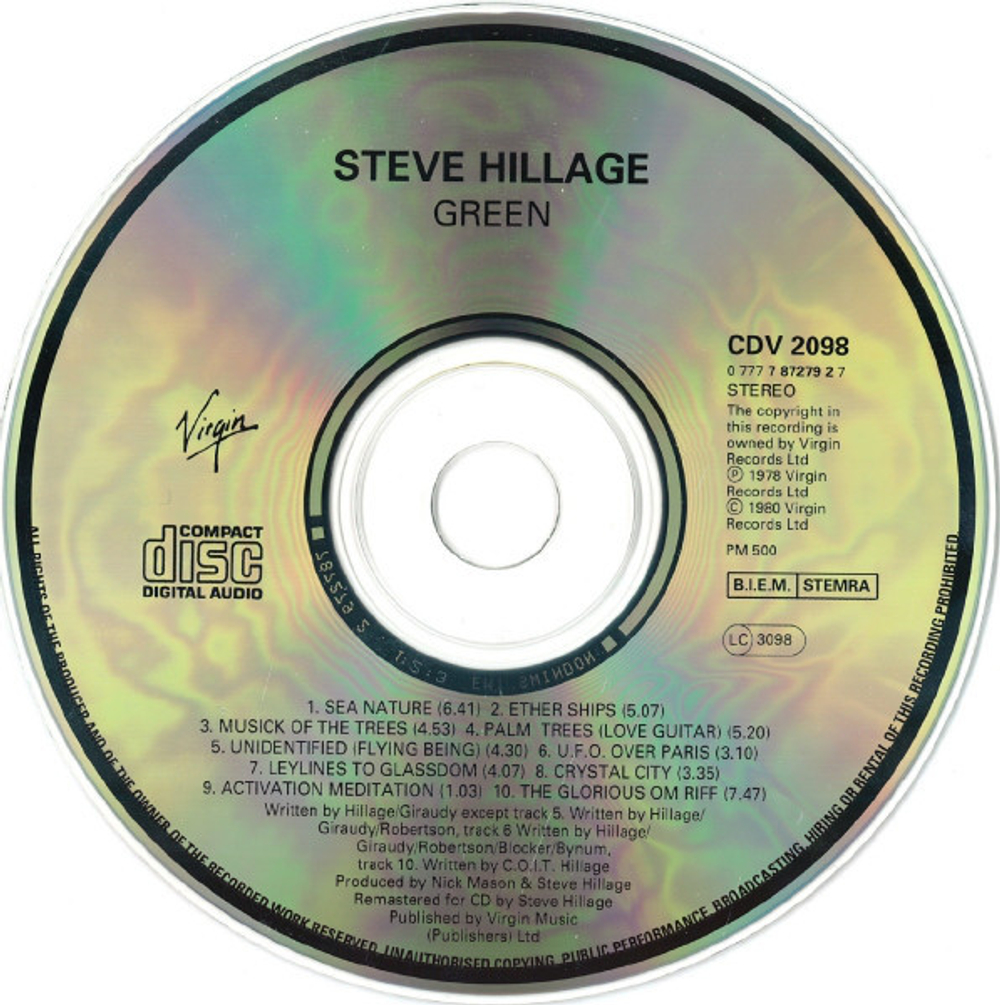 Steve Hillage / Green (CD)