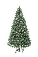 Заснеженная елка с шишками «Снежная королева» (пвх) 210 см / 2.1 м