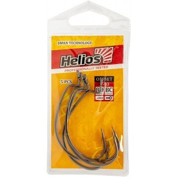 Крючок офсетный B-93 №8/0 цвет BC (5шт) Helios (HS-B-93-8/0)