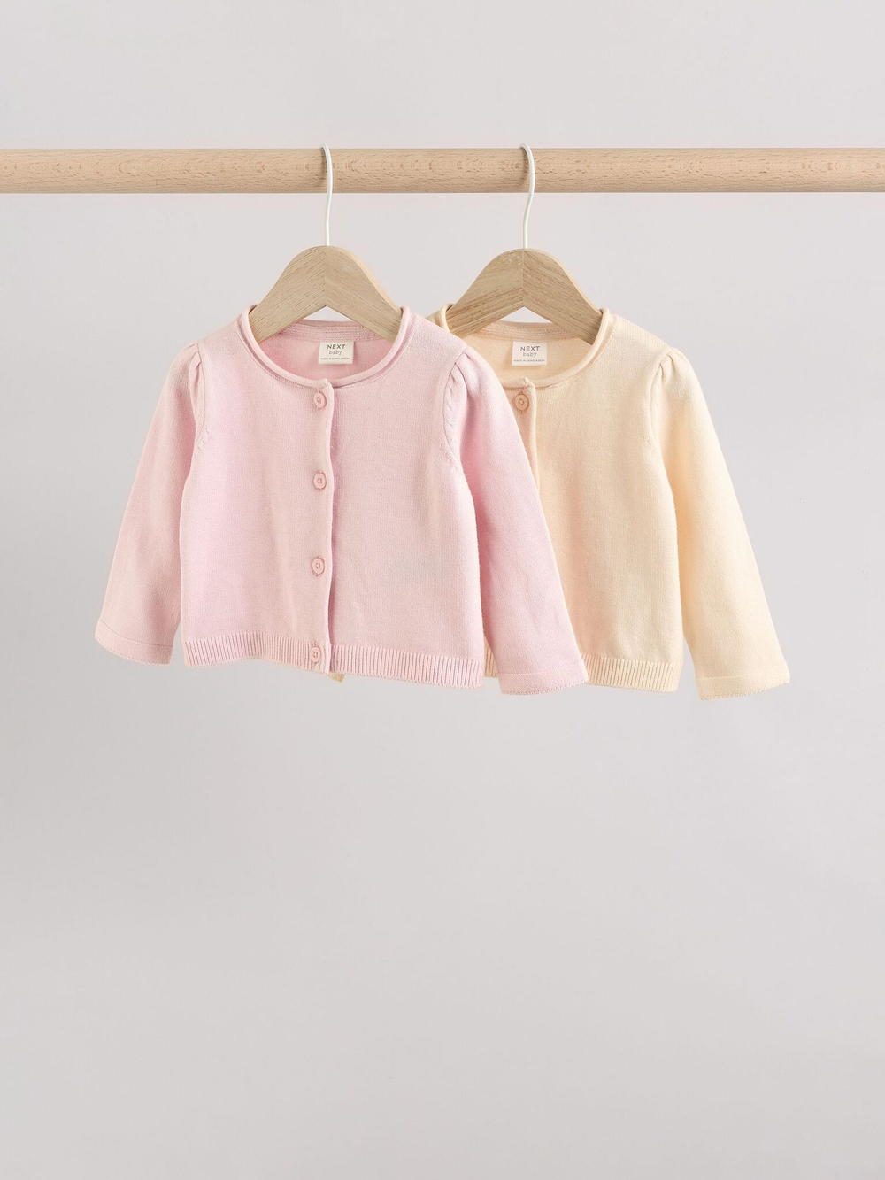 Кардиган для малышей Next Q61-167, 2 шт., Розовый, Бежевый
