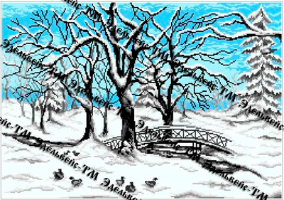 Г-6081 Зимний парк