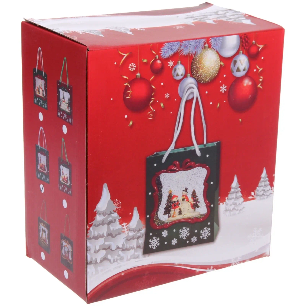 Сувенир с подсветкой «Дед Мороз с поздравлением» 16.5*8.5*19 см, микс (питание от USB и батареек)