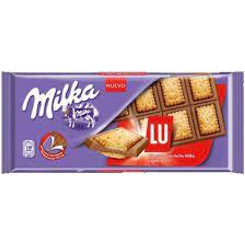 Milka  LU Молочный Шоколад с Печеньем 87г