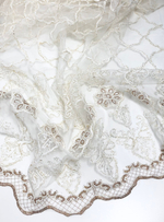 Тюль "корды" Sitian арт. 15-3-142, цвет кремовый (высота 280 см, Турция)