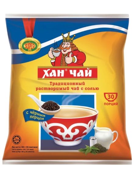 Чай Хан с солью и перцем растворимый 3 в 1 30 пакетиков
