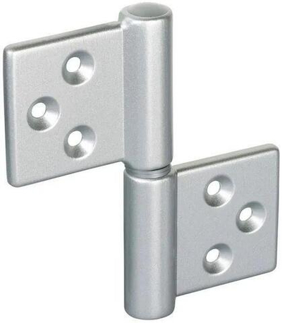 Петля карточная с круглой осью разобранная CH-R 85X82 хром матовый