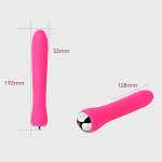 Сливово-розовый вибратор 19,5см со спиралевидным рельефом и функцией нагрева Svakom Anya Flexible Warming Vibrator SUV03B