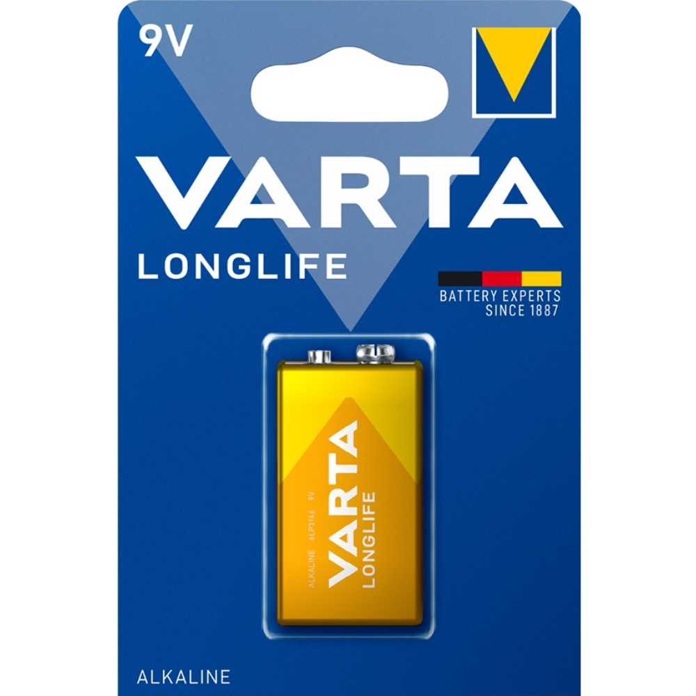 Батарейки VARTA Longlife E-Block 1шт 9V