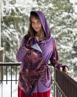Мантия + Майка / фиолетовая акварель