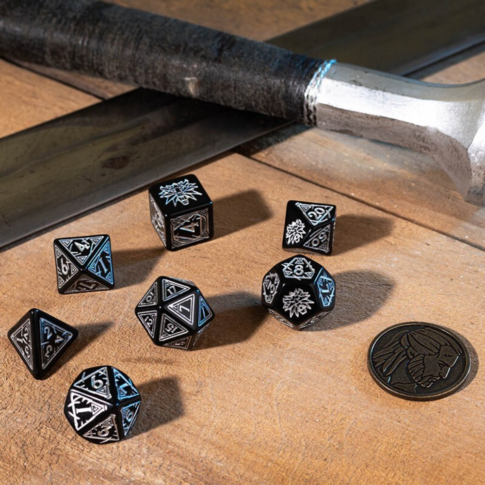 The Witcher Dice Set Geralt - Silver Sword