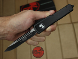 Нож Microtech Ultratech S/E - черная рукоять, стандартный черный клинок + запчасти RK-382