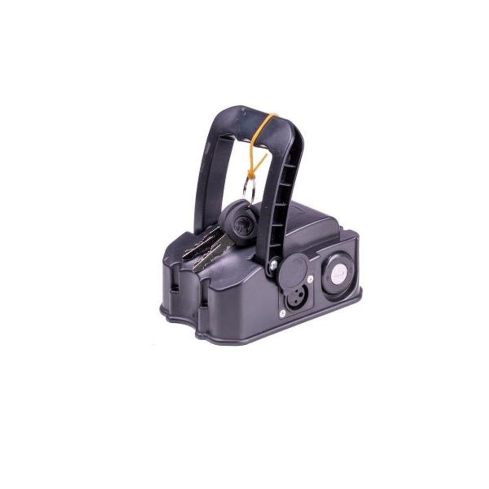 Крышка аккумулятора в сборе с замком и адаптерами для электровелосипеда