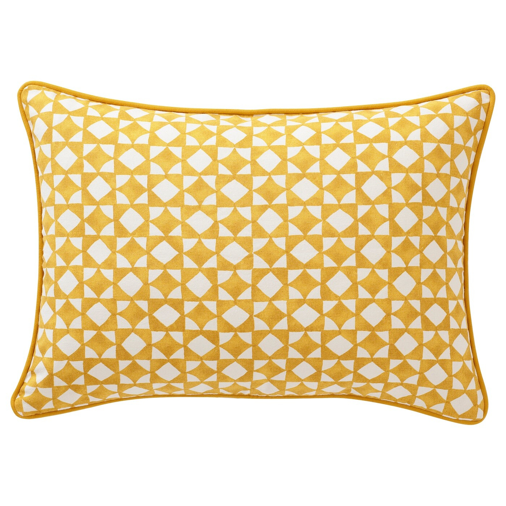 IKEA GOKVÄLLÅ  (ИКЕА ГОКВÄЛЛÅ)  -  Наволочка, желтый/белый, 40x58 см