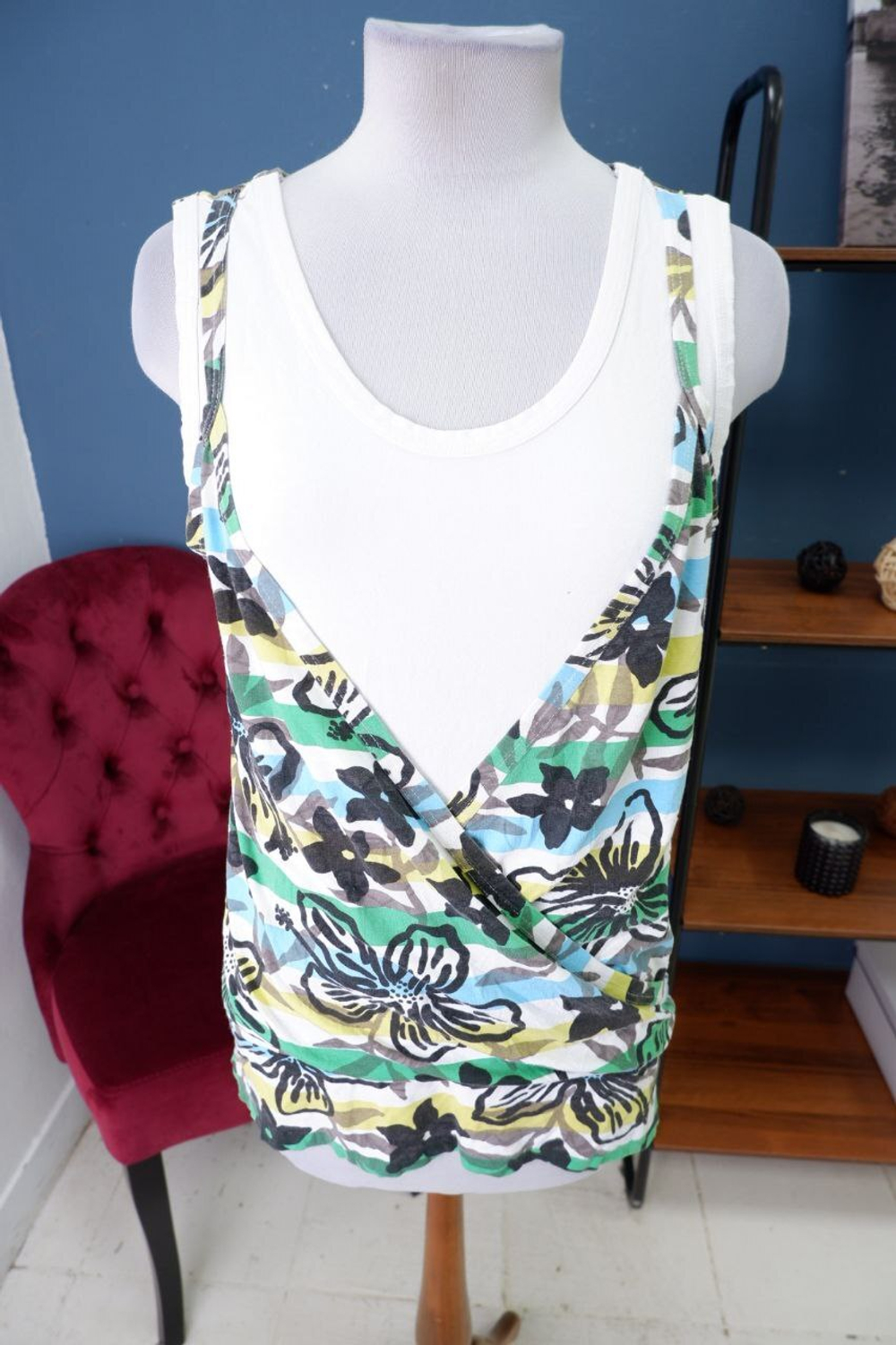 Топ Etam комбинированный 48 размер