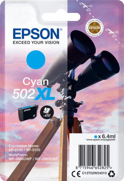 Epson 502XL Подлинный Голубой 1 шт C13T02W24020