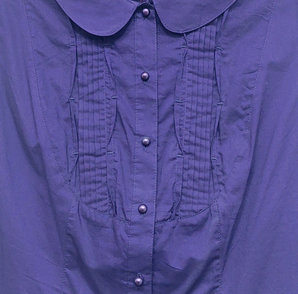 Блузка блуза рубашка кофта хлопковая ситцевая ситец женская бежевая капучино хаки Пеликан Pelican размер М M 48 по фигуре классика FWJN0714