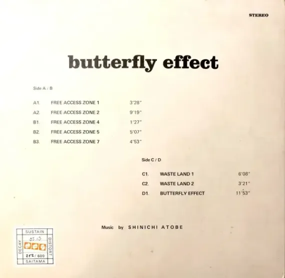 Shinichi Atobe – Butterfly Effect - Clear - 2LP