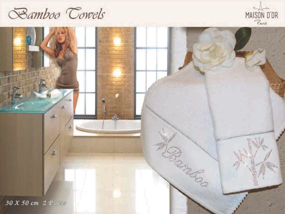 Набор салфеток BAMBU  БАМБУ кремовый в размере 30х50  Maison Dor Турция