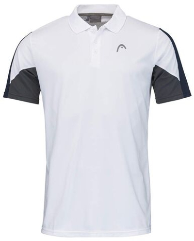Мужское теннисное поло Head Club 22 Tech Polo Shirt M - white