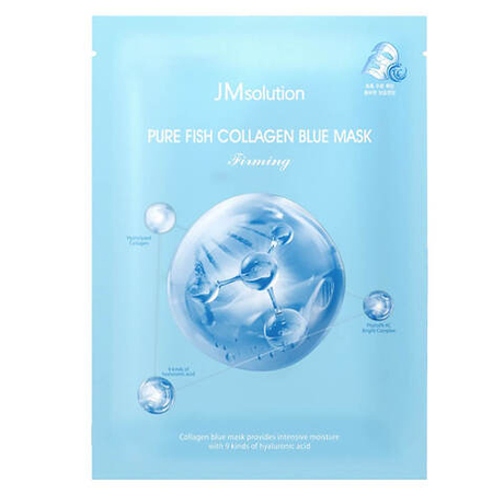 Тканевая маска для лица JMsolution Pure Fish Collagen Blue Mask Firming 30 мл